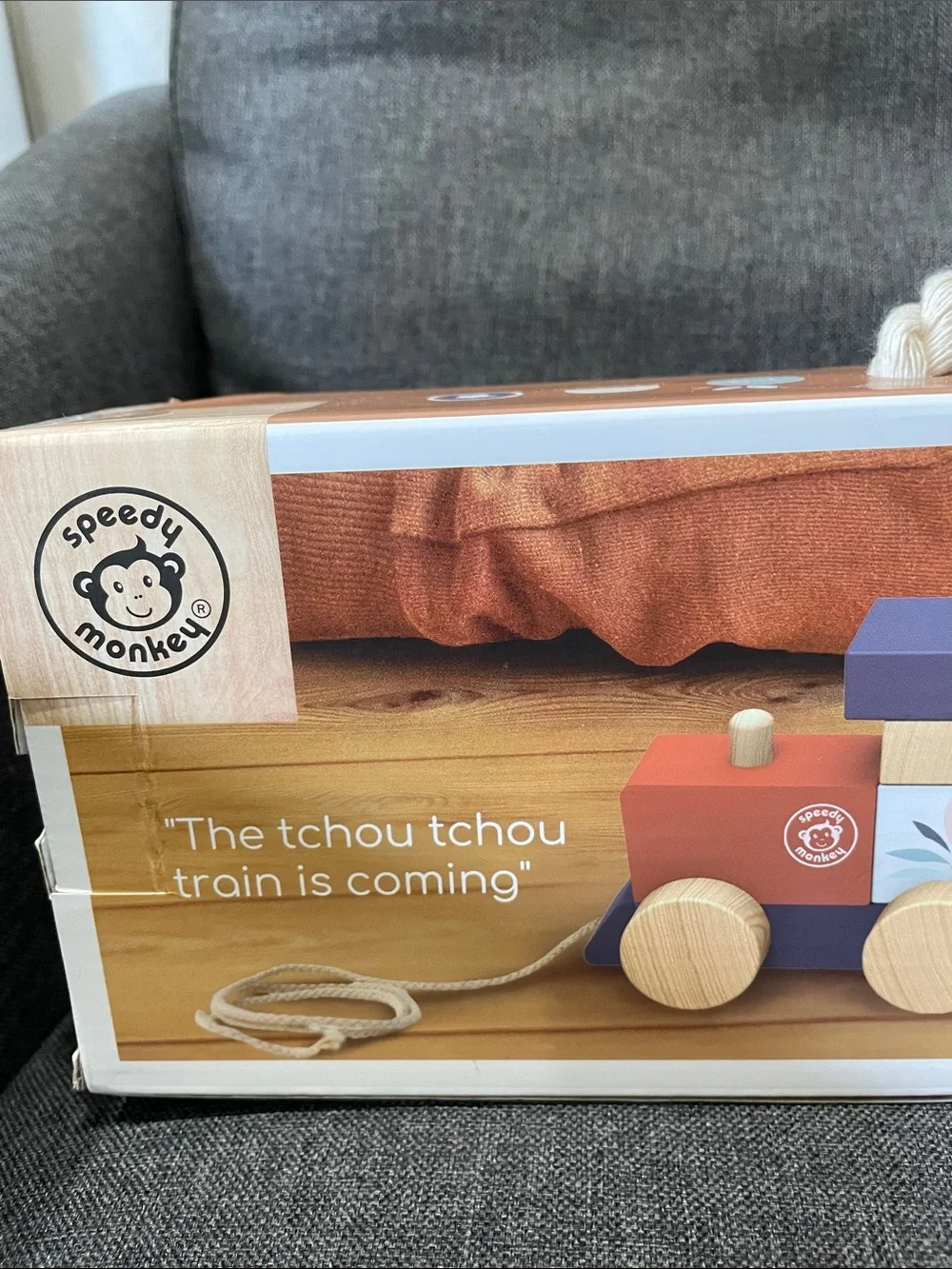 Speedy Monkey Stacking Train Toy